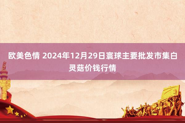 欧美色情 2024年12月29日寰球主要批发市集白灵菇价钱行情