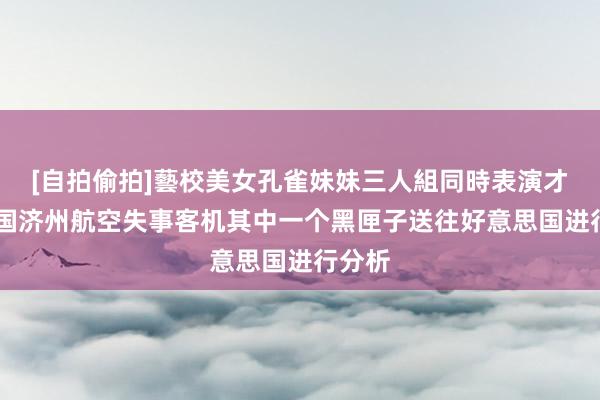 [自拍偷拍]藝校美女孔雀妹妹三人組同時表演才藝 韩国济州航空失事客机其中一个黑匣子送往好意思国进行分析