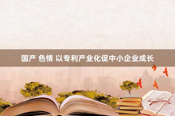 国产 色情 以专利产业化促中小企业成长